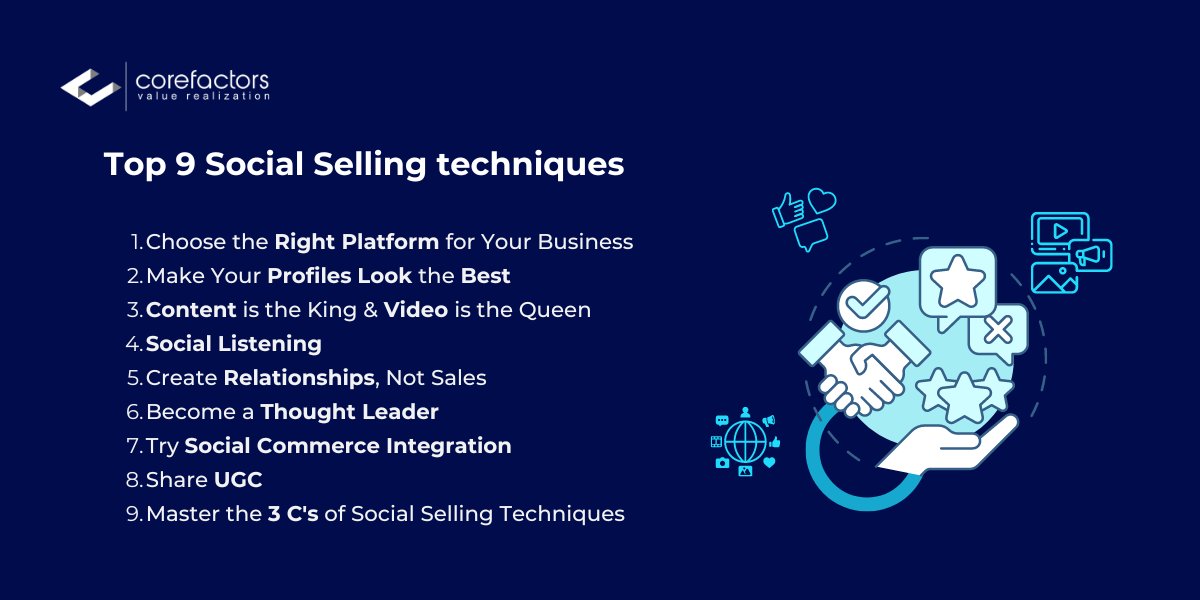 Top social selling techniques